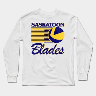 Defunct Saskatoon Blades Hockey Team Long Sleeve T-Shirt